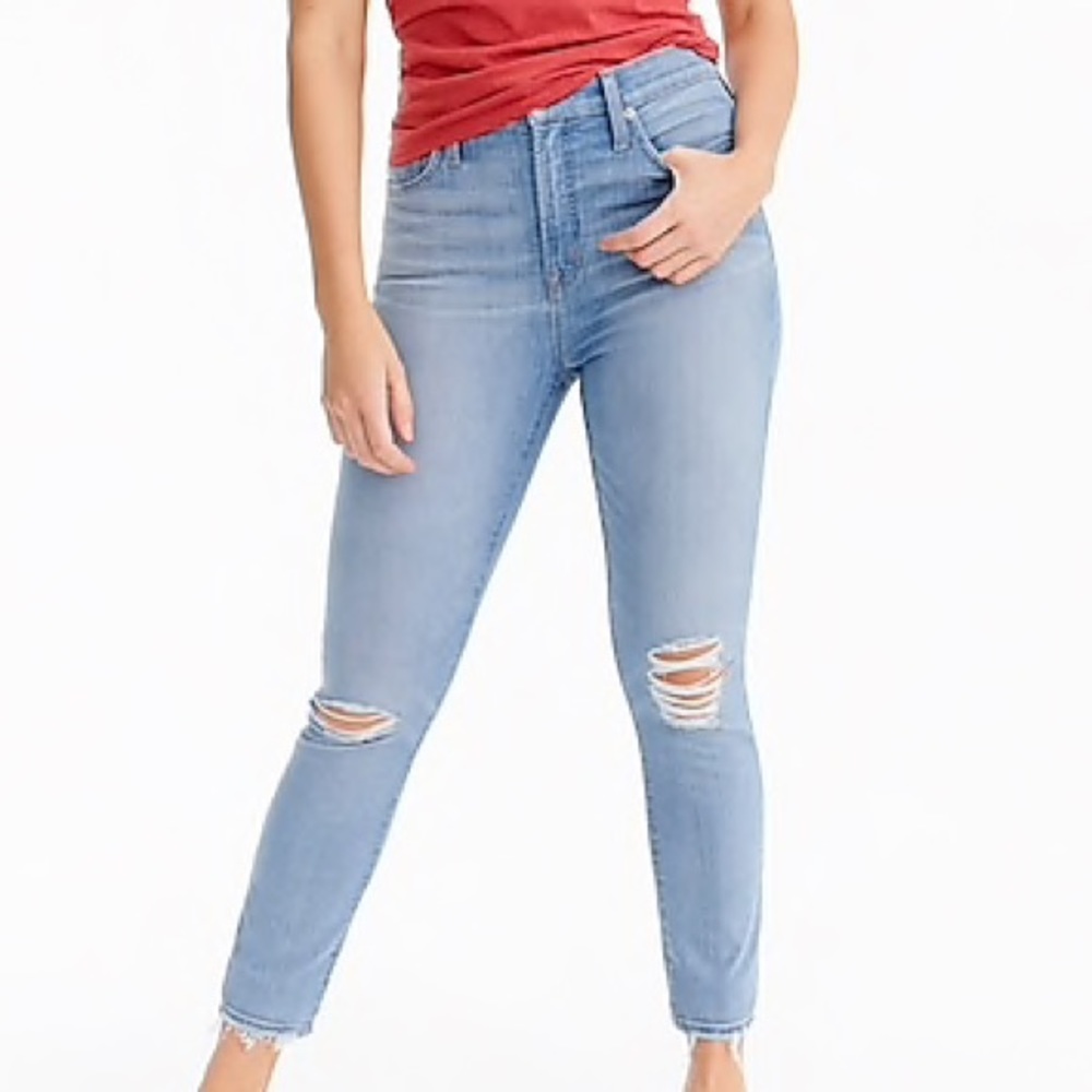 J. Crew curvy medium blue jeans